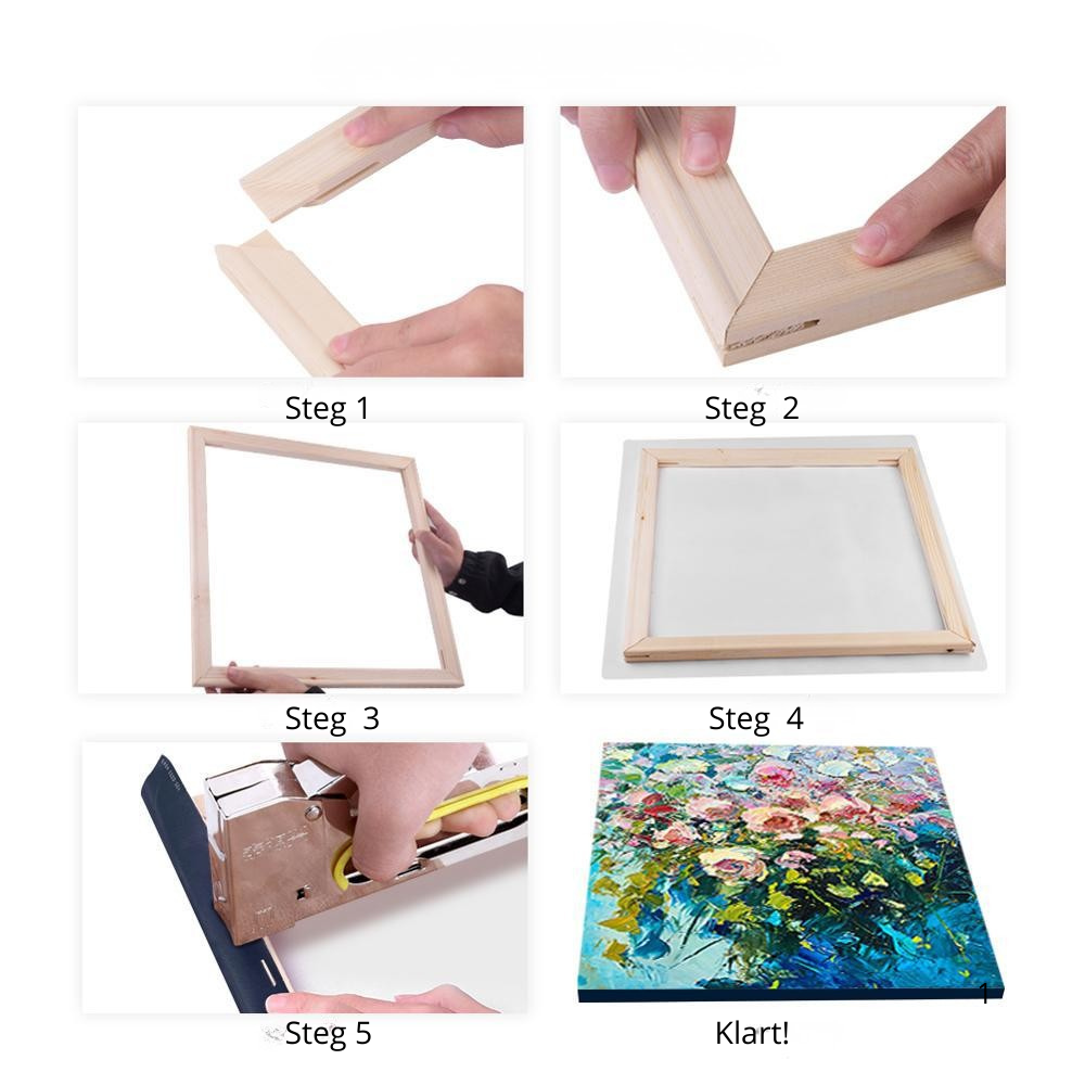 Träramar för canvasdukar