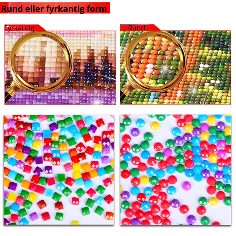 DIY Diamantkonst - Söt ekorre