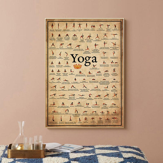 Vintage Yoga canvas