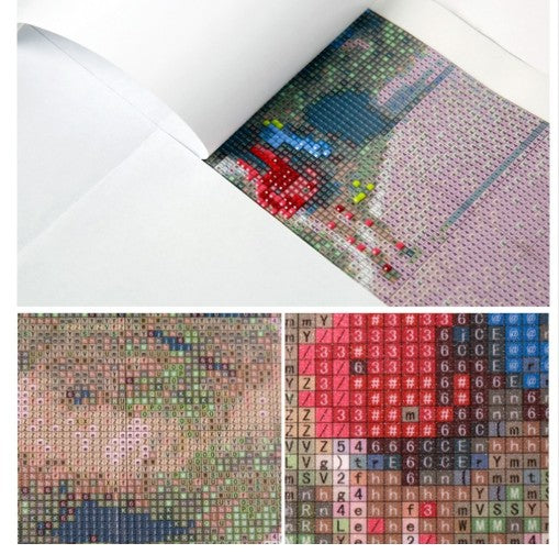 DIY Diamantkonst - Morgonsol i medelhavsstad