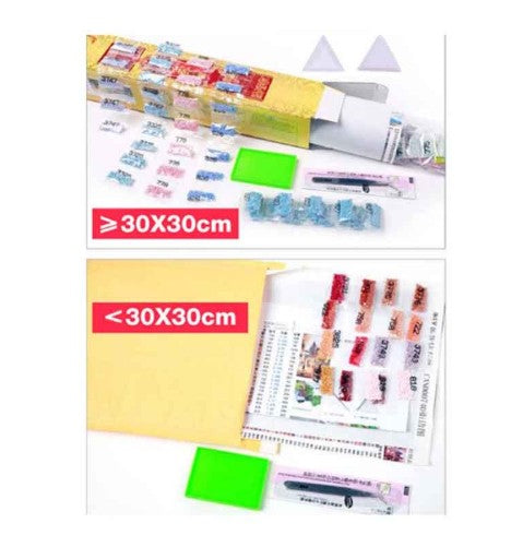 DIY Diamantkonst - Morgonsol i medelhavsstad