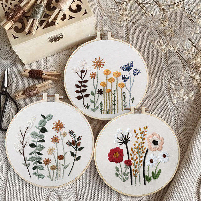 DIY Broderier - Botaniska motiv