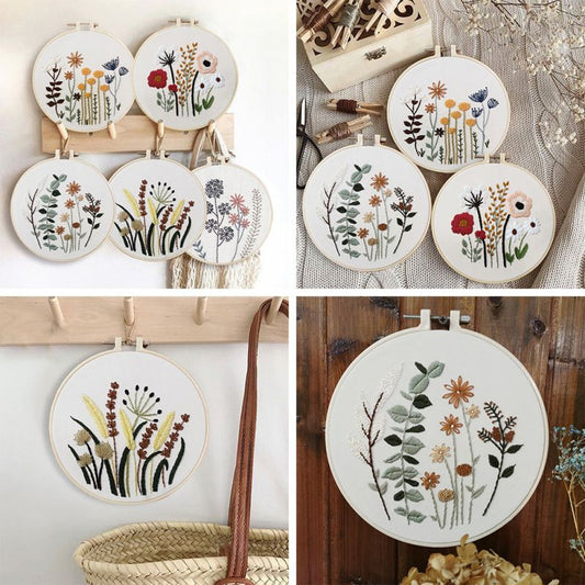 DIY Broderier - Botaniska motiv