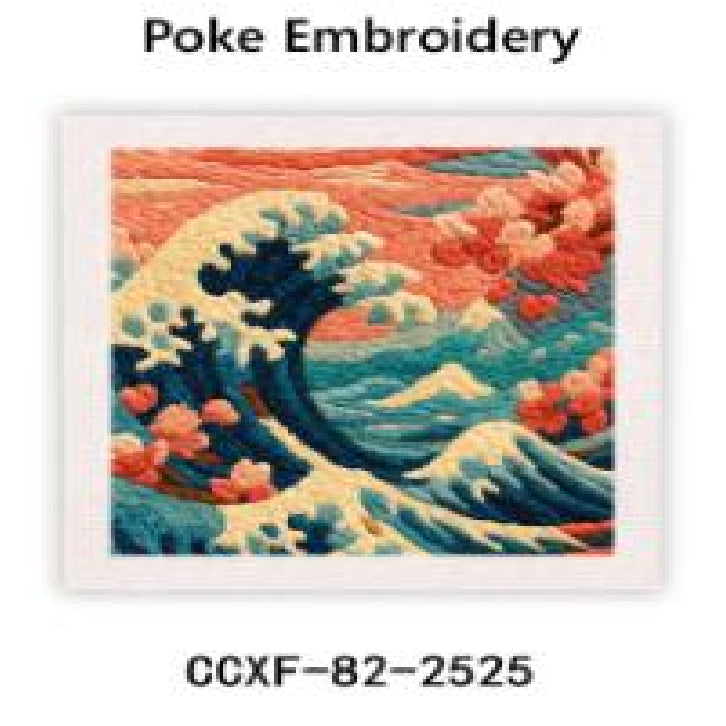 Poke broderi - Japaninspirerade motiv