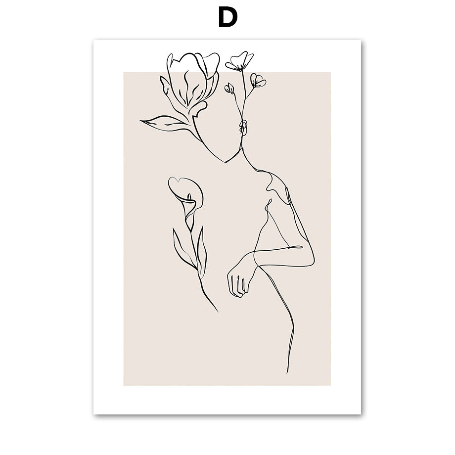 Abstrakt konst – eleganta linjeteckningar