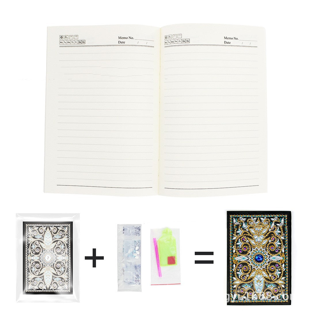 DIY Diamantkonst - Dekorera ditt egna anteckningsblock