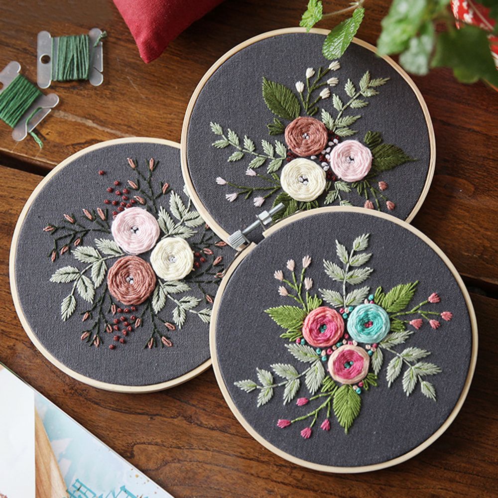 DIY Broderi - Härliga buketter