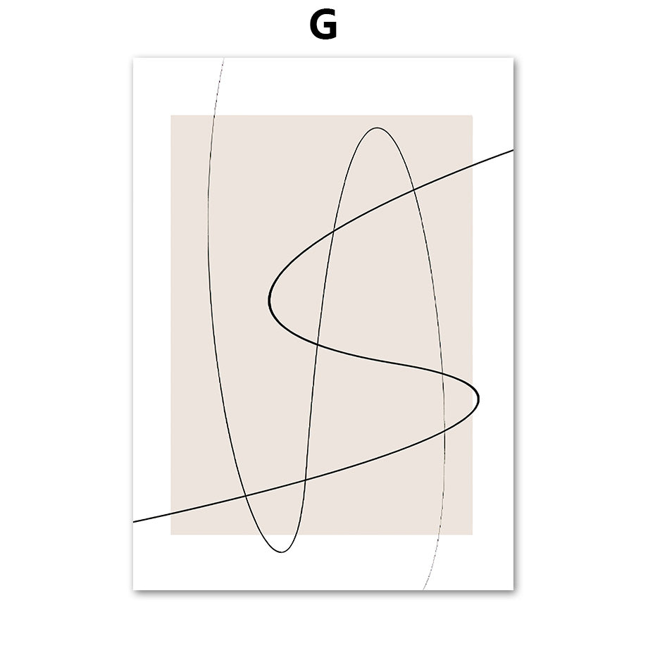 Abstrakt konst – eleganta linjeteckningar