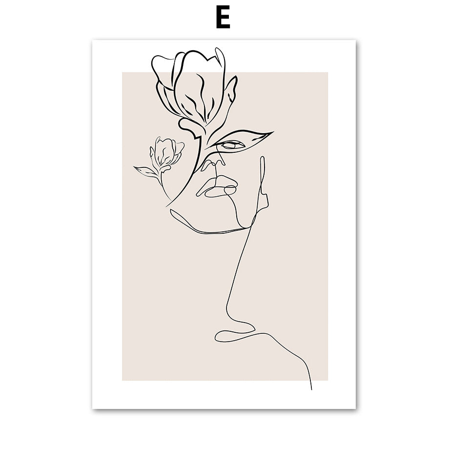 Abstrakt konst – eleganta linjeteckningar