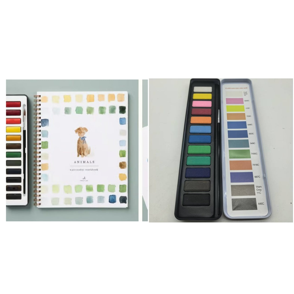 Kreativ avkoppling – målarbok för vattenfärger för vuxna