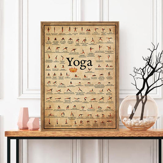 Vintage Yoga canvas
