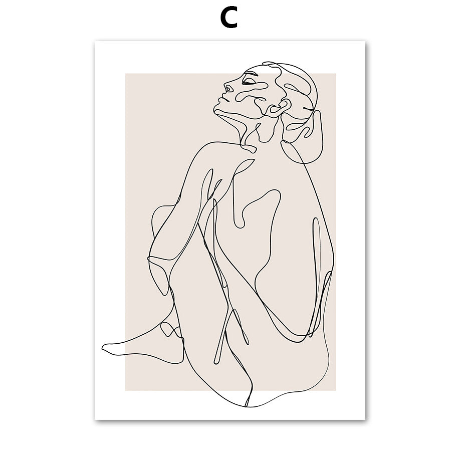 Abstrakt konst – eleganta linjeteckningar