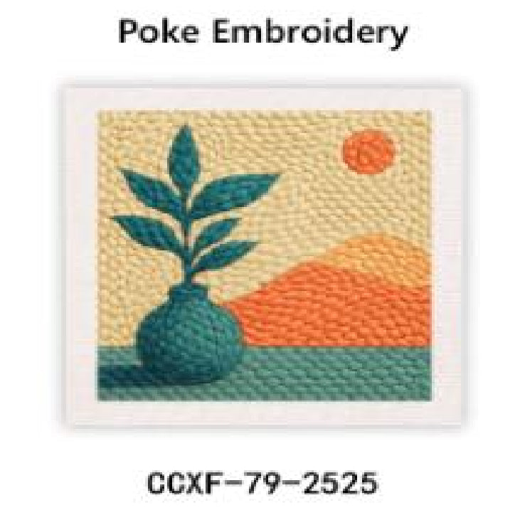 Poke broderi - Japaninspirerade motiv
