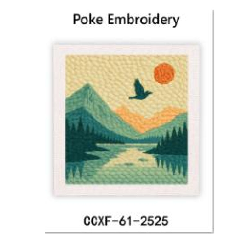 Poke broderi - Japaninspirerade motiv